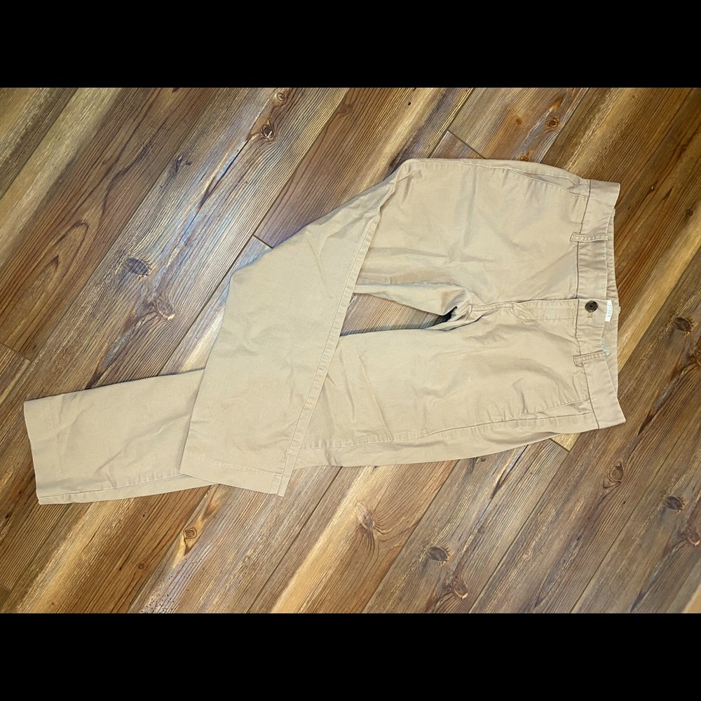 J CREW straight leg stretch warm tan (6)